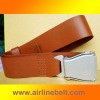 Airplane buckle cloth leather belt