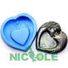 R1030 Valentine's Ashtray China zibo nicole heart shape soap molds new soap molds silicone rubber handmade soap mold silicone