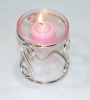 CANDLE HOLDER--light pink