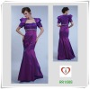 Purple Beading Fashion Gowns With Short Sleeve 1608#