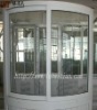 China factory - UPVC curved sliding window, fixed windows, Elevator window