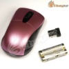 Pink 2.4GHz Wireless Mouse Portable Optical Mice RF USB Receiver Adapter Laptop PC LF-0795