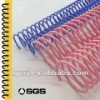 colored plastic spiral wire used for book binding