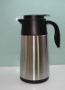 1000ml silver stainless steel with glass refill vacuum coffee pot