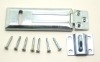 Door Hasp, Single-Hinge, Rolled Edge- Heavy Duty