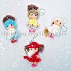 Little doll pendant keychains,knitted doll keychain