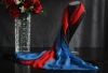 wholesale voile scarf gradient scarf three color splicing scarf large size