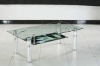 Aluminum legs coffee table