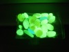 luminous plastic pebble/glow in dark pebble