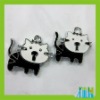 Fashion Factory Price White Face Cats Alloy Accessories