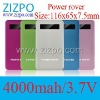 4000mah 5v1a battery charge Portable Power Source power bank power rover Battery Charger