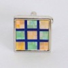 square colorful cufflinks