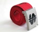 2012 fashonable red fabric belt