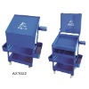 garage 4 trays portable steel tool trolley AX-1022