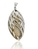 18k real gold noble woman pendant QP061