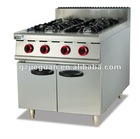 Gas cooking Range with 4 burners with cabinet