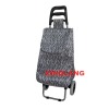 foldable and Leopard Printing polyester shopping bag trolleys