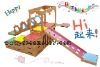 Wooden Slide,High quality Kids wooden playground equipment, indoor/ourdoor playground