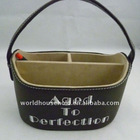 Newest style leather pretty cute storage boxes