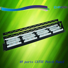 48 ports cat5e patch panel with manager