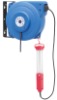 retractable cable reel with lamp