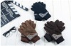 Men's fashion combination dress glove gentled gloves with buttons