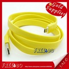 Noodle type Color Micro USB cable for Android smart phones