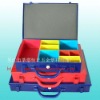 portable metal screw tool box with plastic partition inside