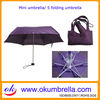 19' folding mini umbrella bag easy to carry