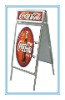 double sided standard a board with header panel