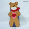 Wooden Christmas Bear Pen Holder