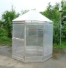 G1011 6.4x6.4ft silver aluminum green house