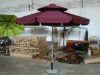 double-layer beach umbrella (double-layer garden umbrella double-layer outdoor umbrella)