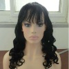 natural hair line100% indian hair full lace wig