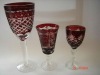 Colored goblet glass