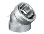 SS 45 DEG THREADED ELBOW