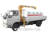 Dongfeng xiao ba wang truck cargo crane has sprinkler (telescoping boom crane)