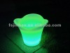 modern outdoor rechargeable LED round flowerpot