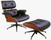 Eames chaise lounge with ottoman 8201