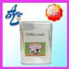 2012 OEM Newest Coffee Tin Box . Aluminum metal box for gift.