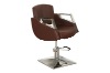 Red and Stainless steel armrest Salon barber chair