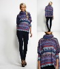 women casual high fashion long pullover knit wear