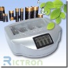 Non-rechargeable or rechargeable alkaline battery charger supported NI-MH,NI-CD,ALKALINE,AAA,AA,9V,C,D,N 07