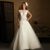 Organza Bridal Wedding Formal Gown with Lace