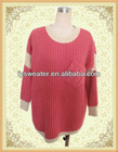 Supplier sweater pullover long sleeve acrylic & mohair