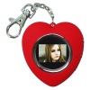 1.1 inch love shape digital key chain