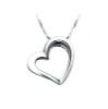 925 Sterling Silver Solid Plate Heart Pendants