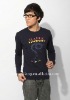 men's fashion top quality long sleeve t shirts cotton/spandex