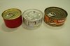 metal tins/cans with cover/lid