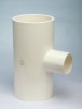 white PVC pipe reducing tee, tee pipe fittings